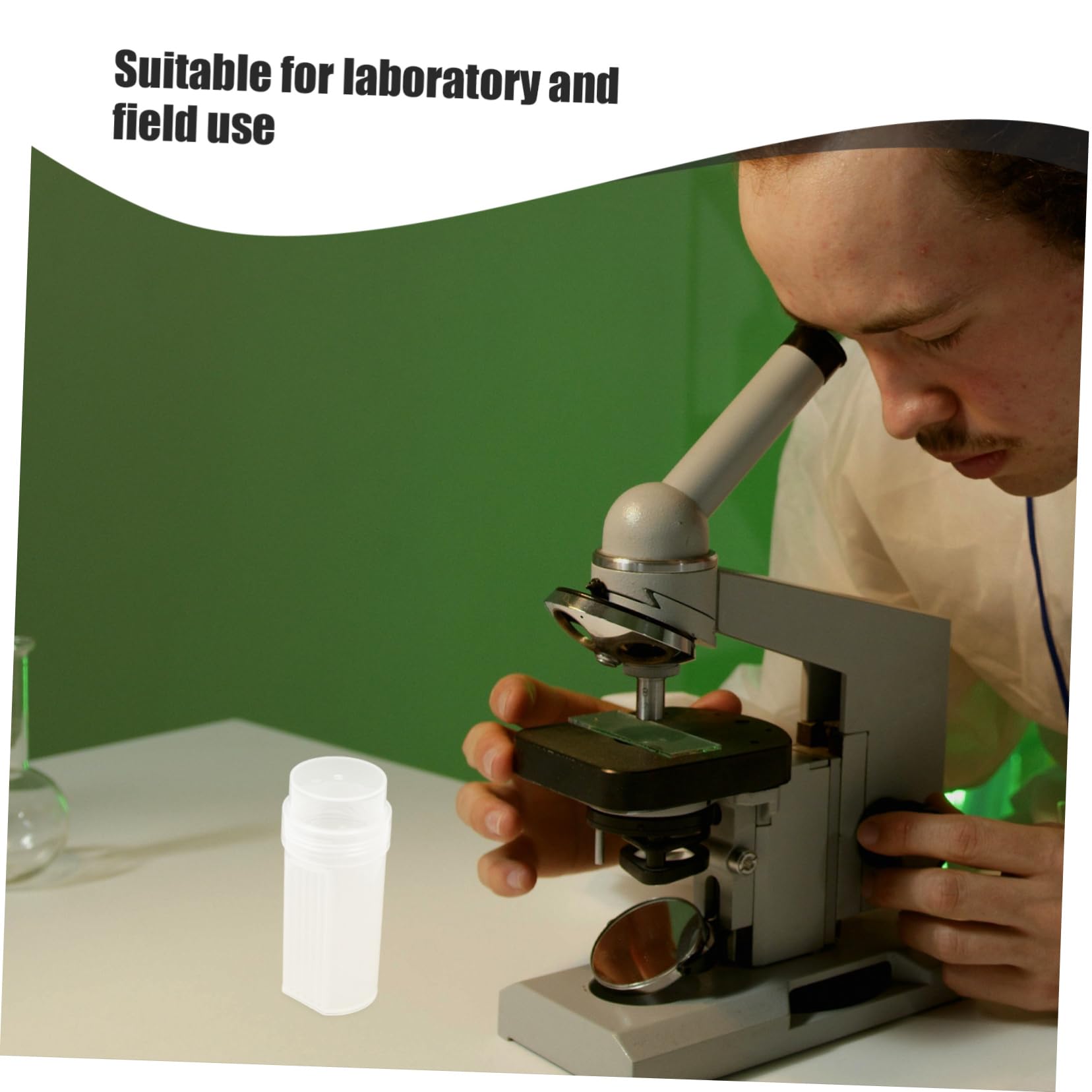 SOLUSTRE Pcs Lab Slides Staining Jar Stain Jars Set Microscope Slide Holder Lids