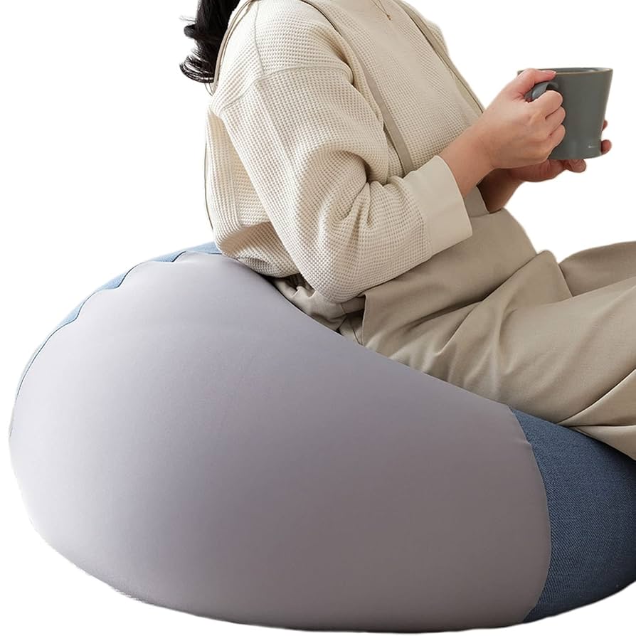 座り心地が変わる2WAYカバーのビーズクッション茶色　XLサイズ 座り心地が変わる2WAYカバーのビーズクッション茶色 XLサイズ