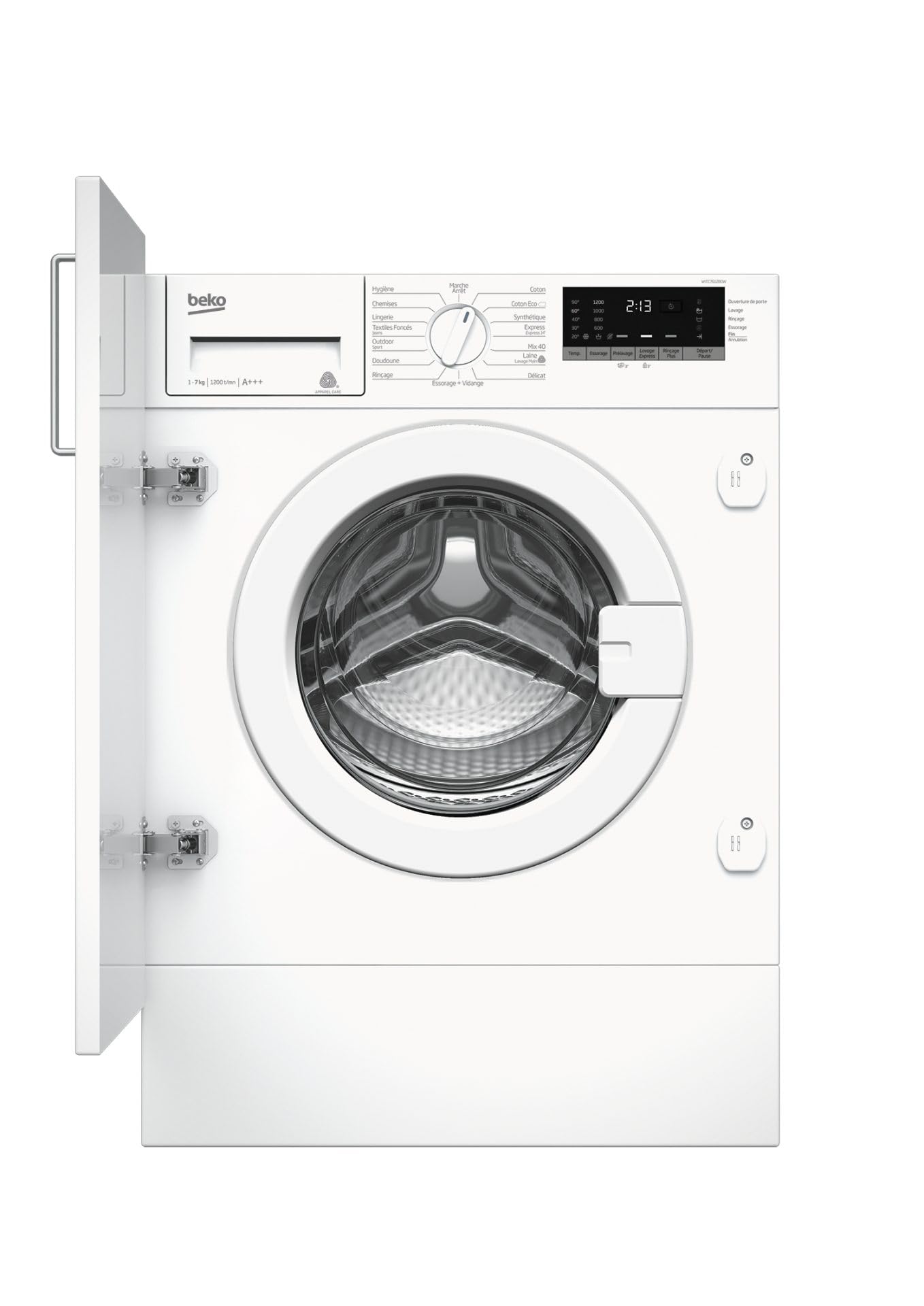 Beko WITC7612B0W lavatrice Incasso Caricamento frontale Bianco 7 kg 1200 Giri/min A+++