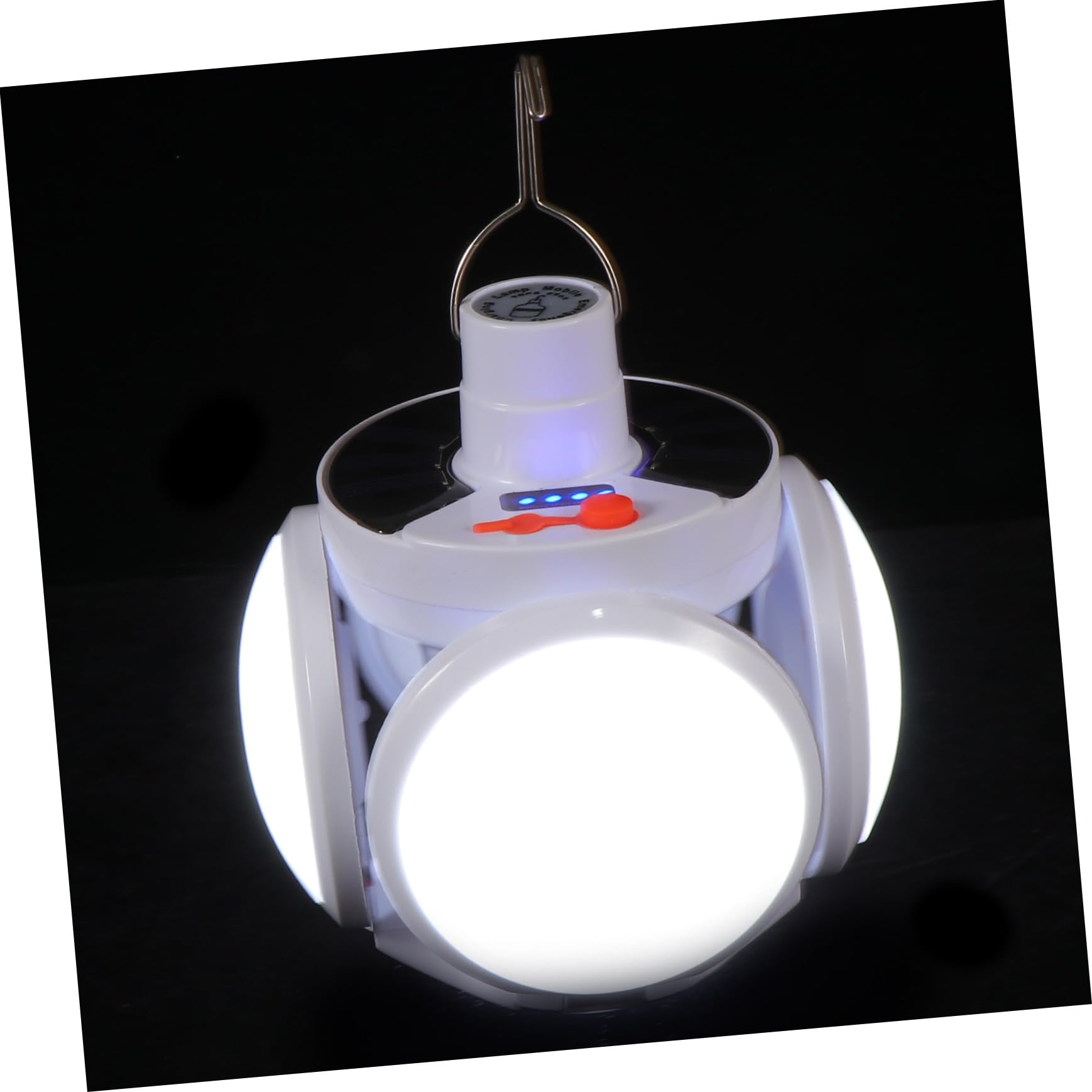 Lámpara Solar Plegable Recargable para Camping, Luz de Emergencia LED , Luz Colgante Multifuncional para Exteriores, Uso en Tienda de Campaña y Actividades al Aire Libre