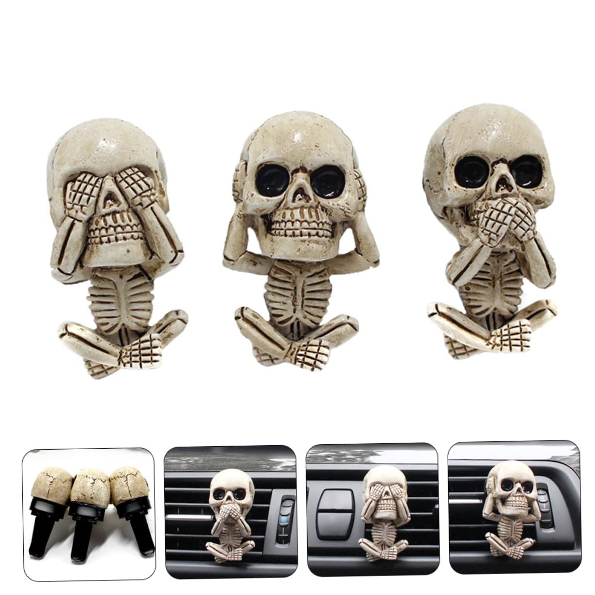 Diffusori A Forma Di Teschio Clip Per Profumo Clip Decorativa Per Auto Accessori Per Bocchette Dellauto