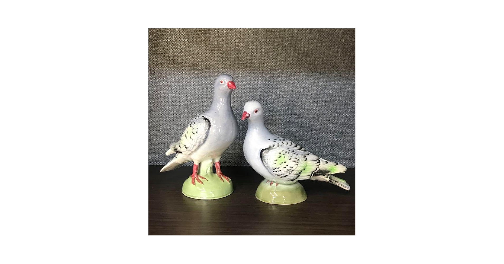Amazon.co.jp: 鳩陶器置物(ペア)ヴィンテージ : ホーム＆キッチン