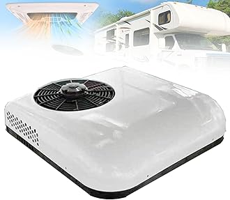 ZIXIAOS 12v/24v RV Air Conditioner, Truck/Car Electric Roof AC, Light & Portable