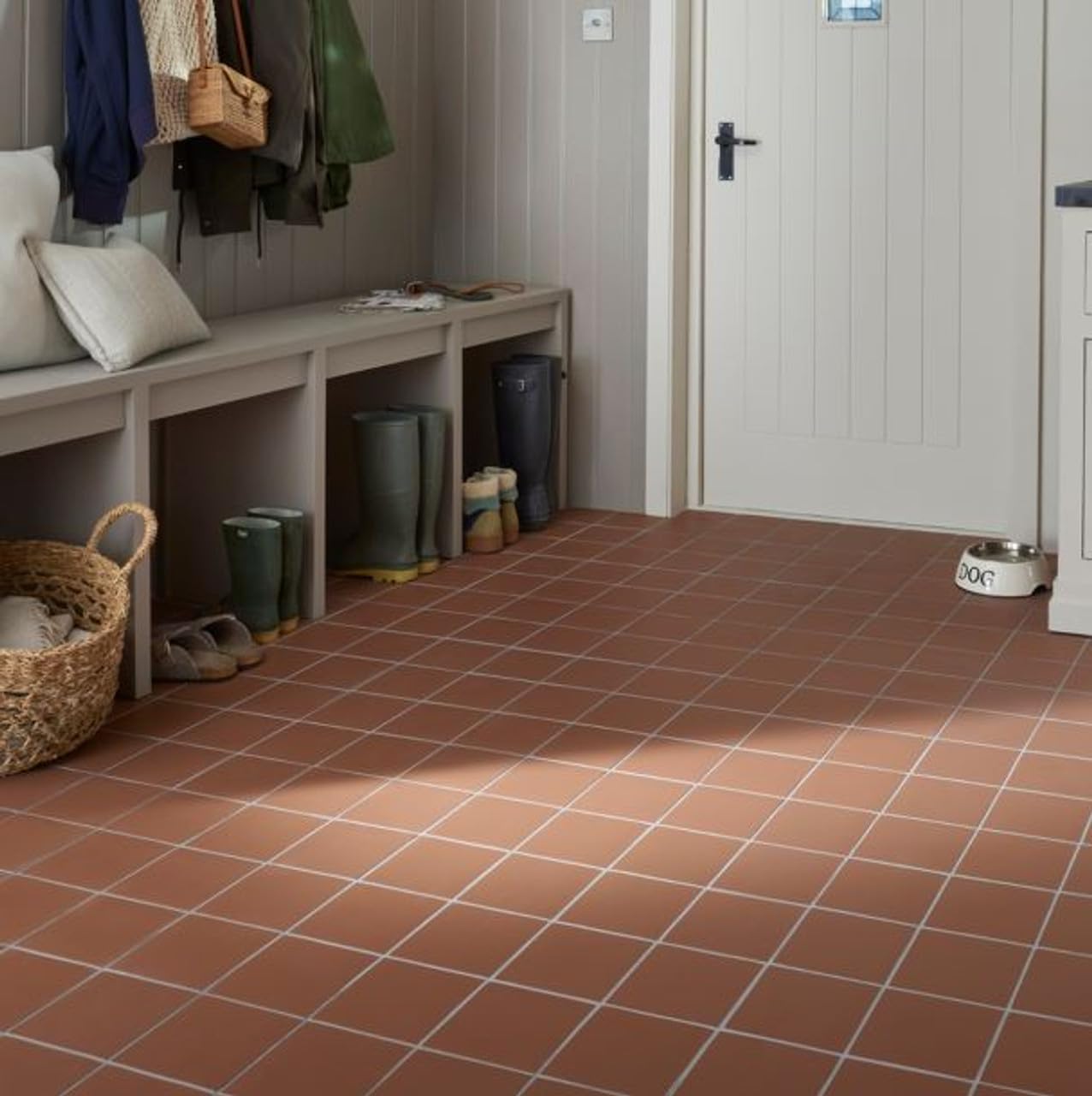Quarry Red Tiles, 15cm x 15cm Indoor & Outdoor, Wall & Floor (1)