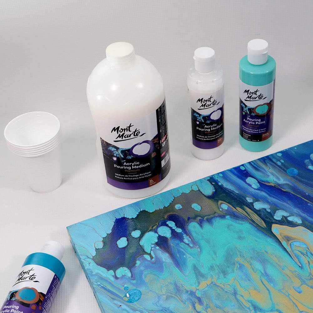MONT MARTE Premium Acrylic Pouring Medium 33.8oz (1L)