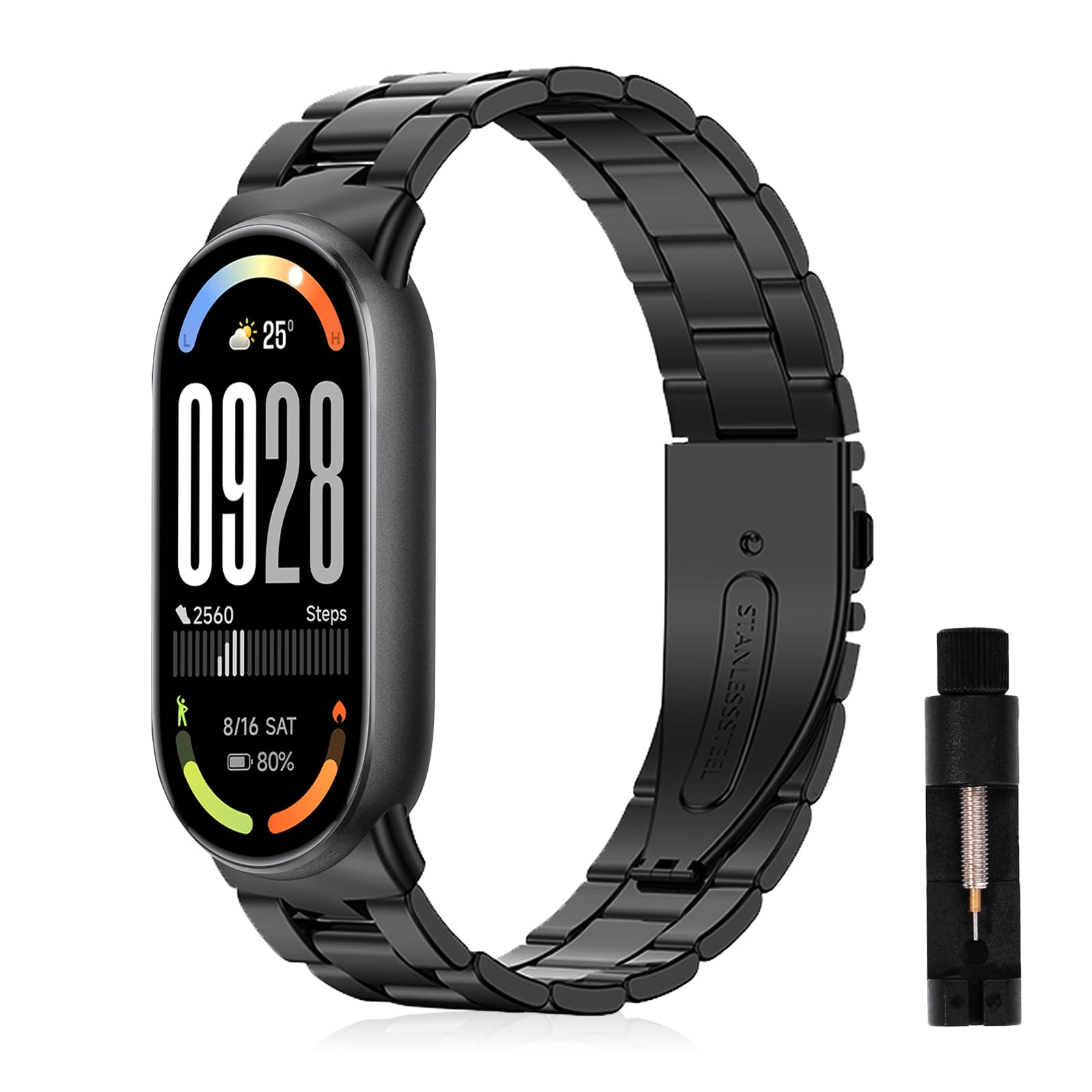 KeHowy Bracelet Métal Acier Pour Xiaomi Smart Band 9/8/10 : Le Bracelet Chic Et Tendance Qui Va Rendre Ta Montre Trop Classe !