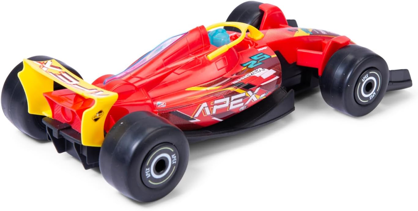 Dickie Toys Formula Racer Team APEX - 1:24 Toy Car with Light & Sound, Friction & Rubber Wheels - 23 cm - Try Me