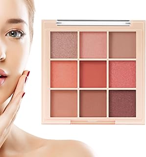 Paleta de maquillaje de sombra de ojos, 9 col...
