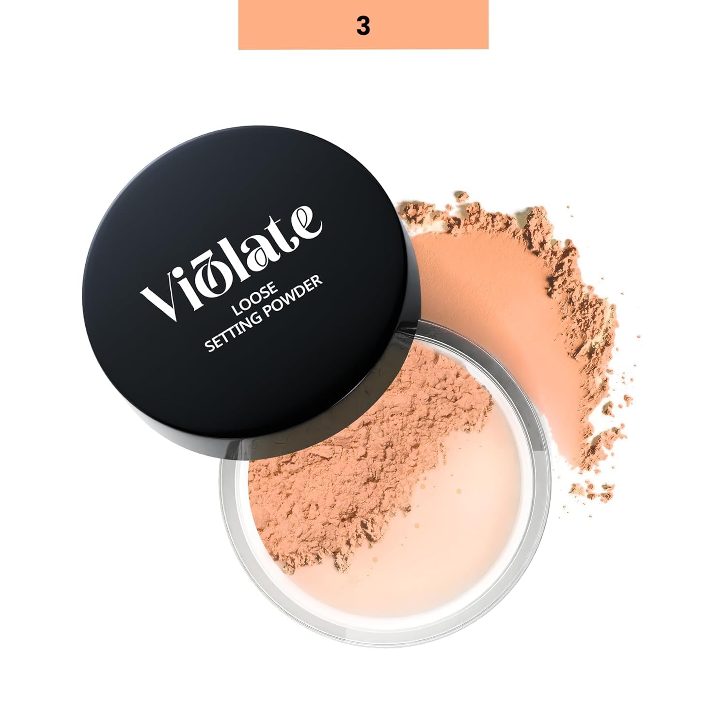 7 violate Compak Powder – Organic, Face Powder for Skin | Translucent, Matte Finish | Ideal for Oily Skin, Makeup, and Glowing Skin | Long-Lasting, Lightweight, Compact & Setting Powder for Daily Use Foundation 100 g (Pack of 1) (Loose Powder [02], 100 g (Pack of 1))
