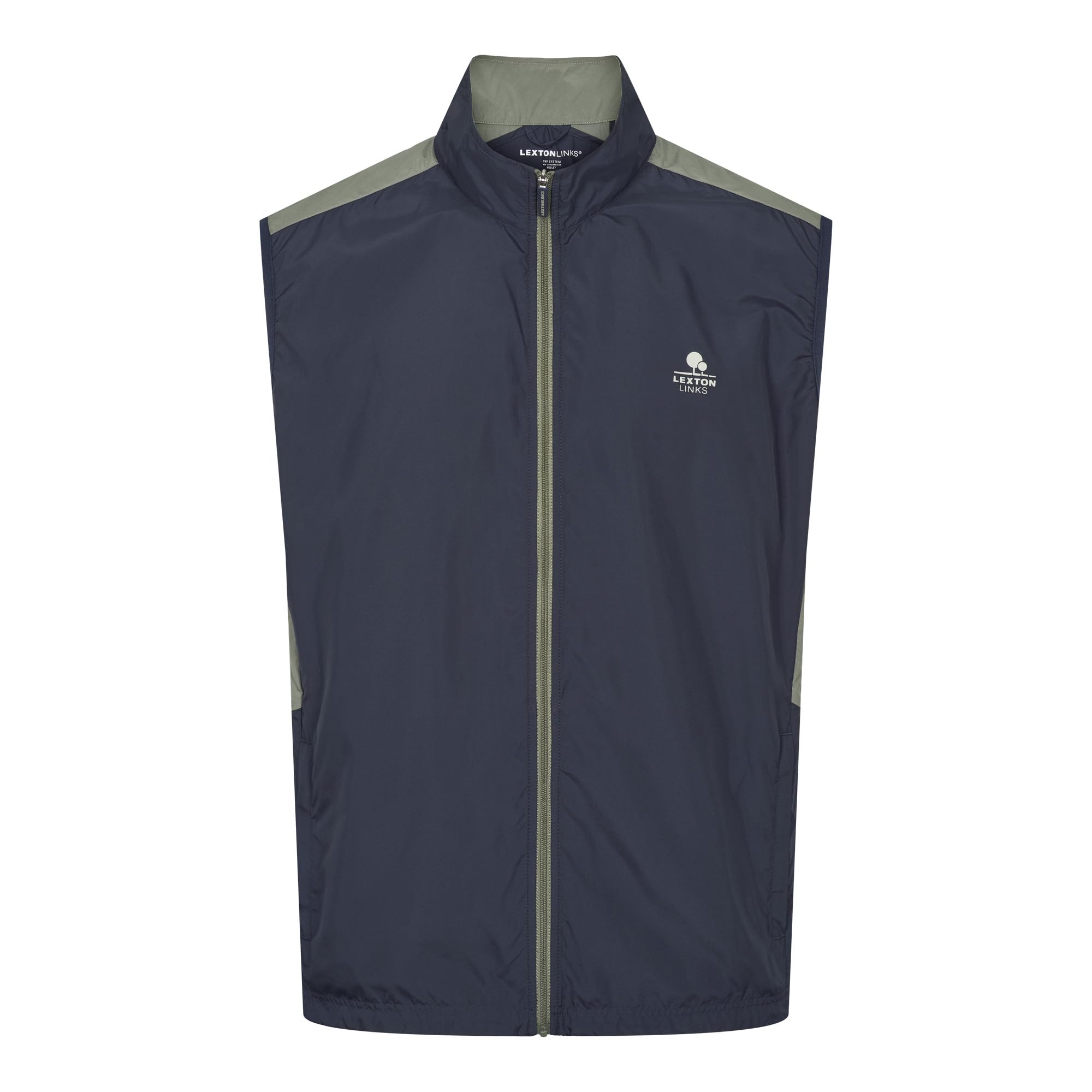 Wesley Windweste Herren Golf leicht Marineblau/Oliv