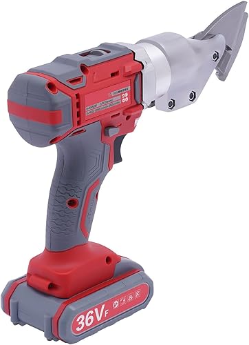 Miniatura 8 de Tijeras eléctricas de metal, 36 V eléctricas inalámbricas de hojalata cortadora de hoja de metal Tijera con 2 baterías, para cortar acero