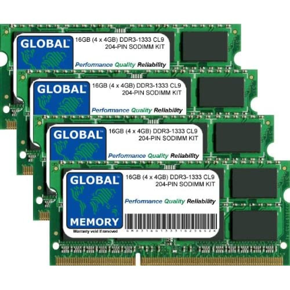Kit RAM DDR3 1333 MHz PC3-10600 a 204 pin SODIMM MEMORIA RAM per INTEL IMAC (MID 2010 - MID 2011)