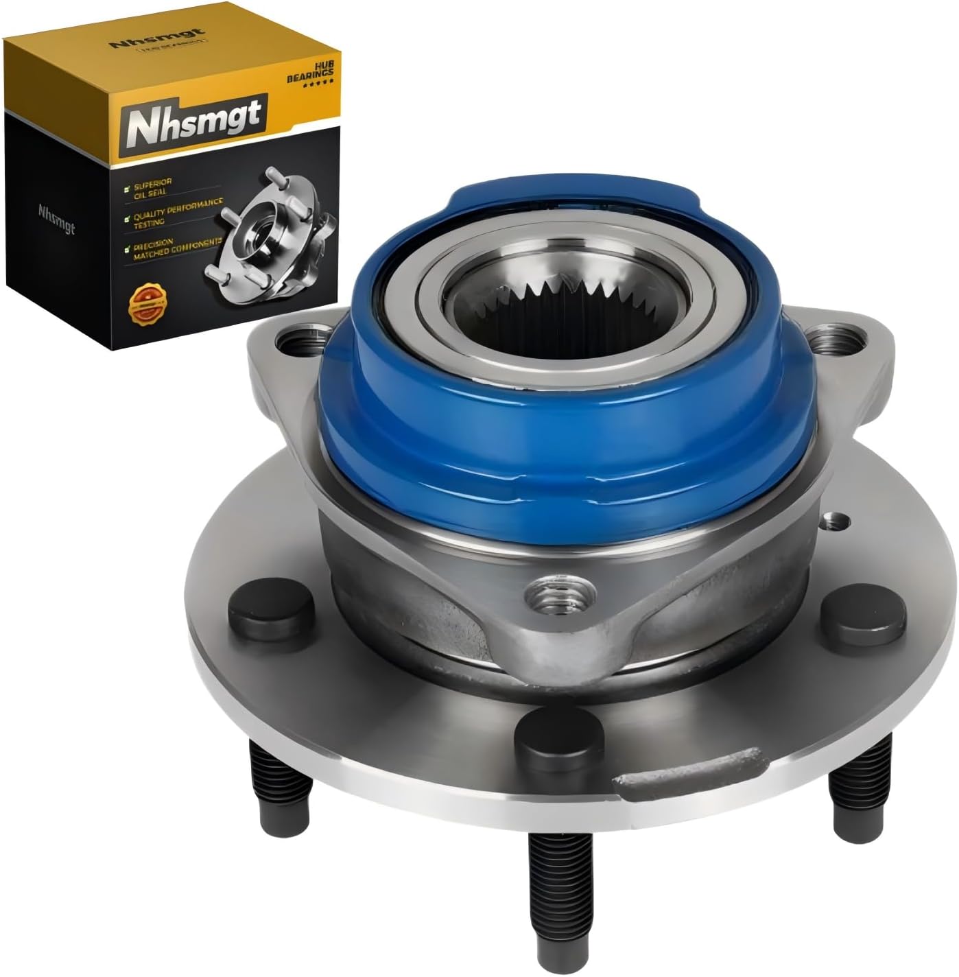 Front Wheel Bearing Hub Fit for Chevy Impala 2000-2008, for Buick Century 2003-2005, Rendezvous 2003-2006, Venture 2003-2005, Montana 2003-2005, Aztek 2003-2005 Non-ABS 5Lugs 513203