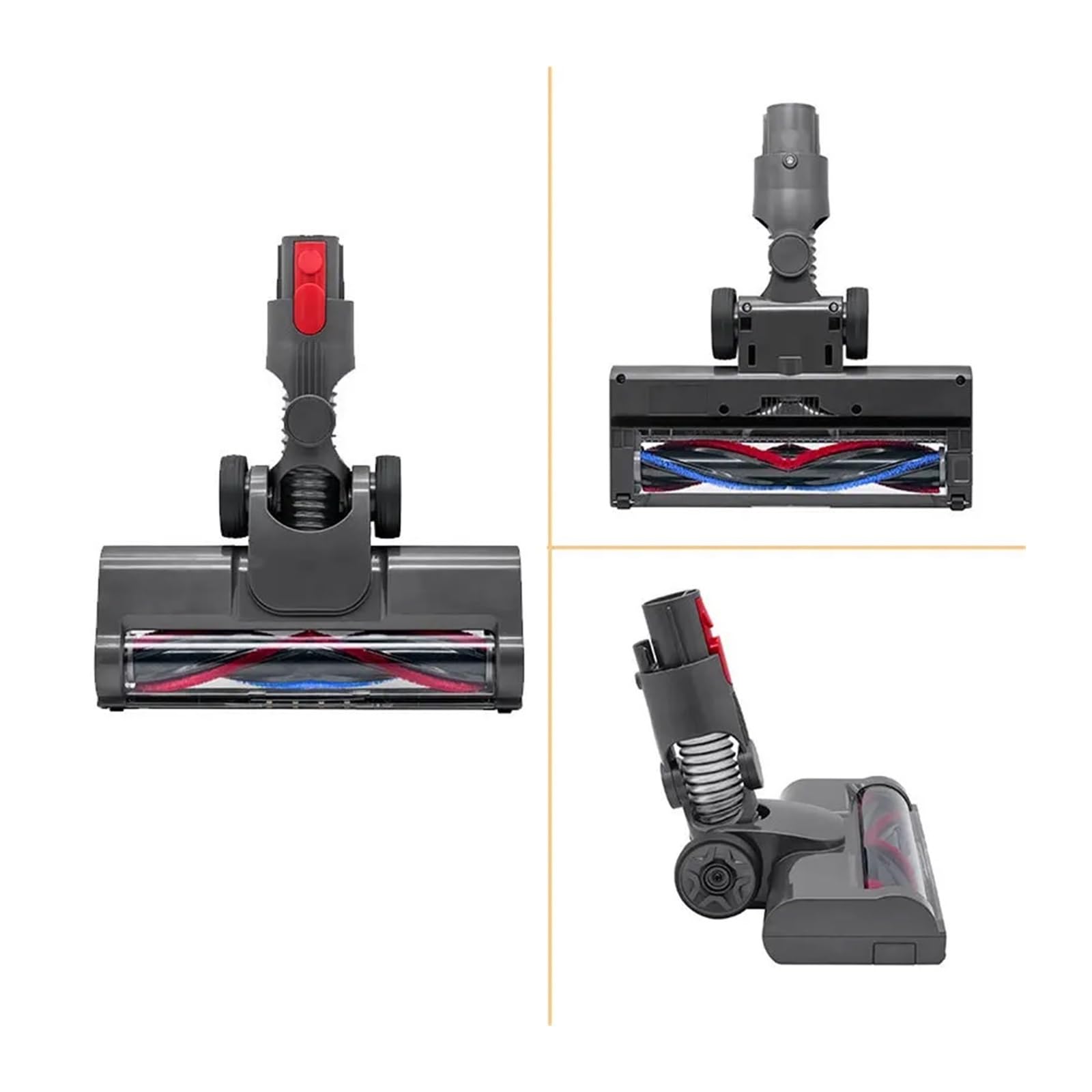 Compatible Con Dyson, V7, V8, V10, V11, V15, Accesorio For Suelo De Madera Dura, Repuesto De Cabezal De Cepillo De Rodillo Suave Con Luz