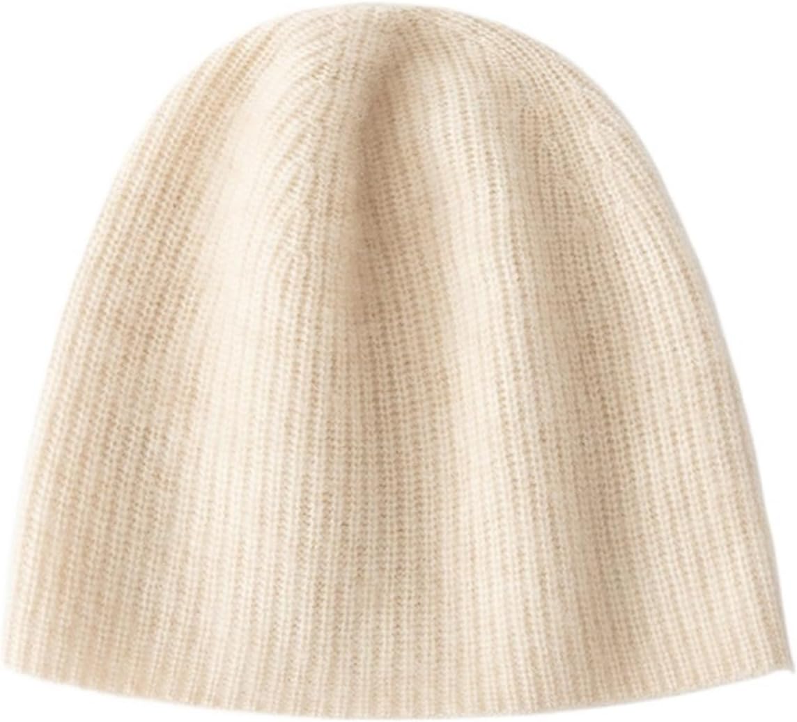 Unisex Hat Cashmere Solid Warm Soft Knitted Hats Men Winter Caps Women's Skullies Beanies(Camel)