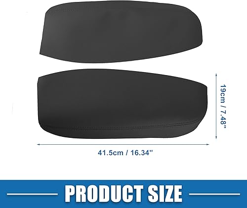 Miniatura 5 de A ABSOPRO Panel de la puerta delantera del coche reposabrazos cubierta interior de la puerta trims para Acura RDX 2007-2012 negro 1 par