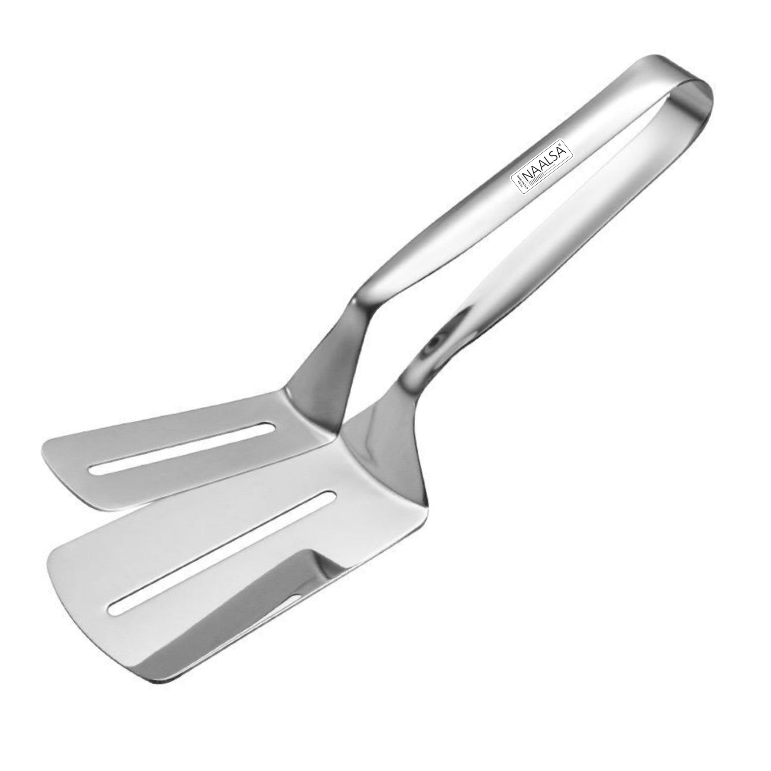 NAALSA - Opal 1Pc Stainless Steel Tongs, Bread roti chapati chimta pakkad chipya Cooking Tong for Kitchen use