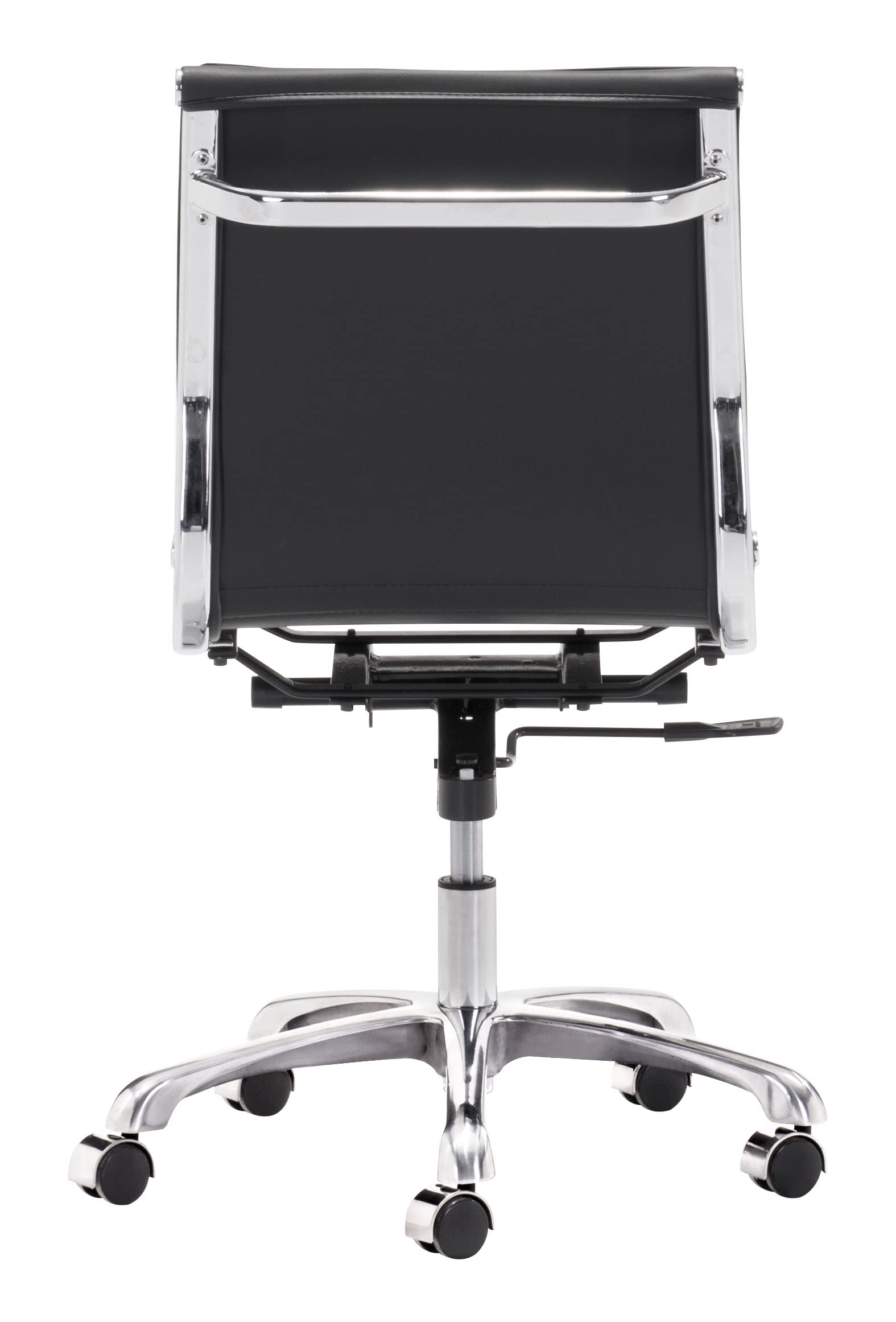 Amazon.com: Zuo Lider Plus Armless Office Chair Black, Black