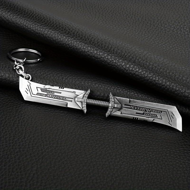 Image of Yaa Catchy Avengers Thanos hand with all Infinity Stone Gauntlet and Double-Bladed Sword KeyChain Key ring best Gift for (Thanos Lovers) Keychains