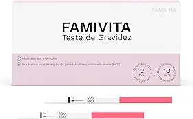 Teste de Gravidez - Detecta o positivo antes do atraso menstrual com a maior sensibilidade do mercado (2 Testes)