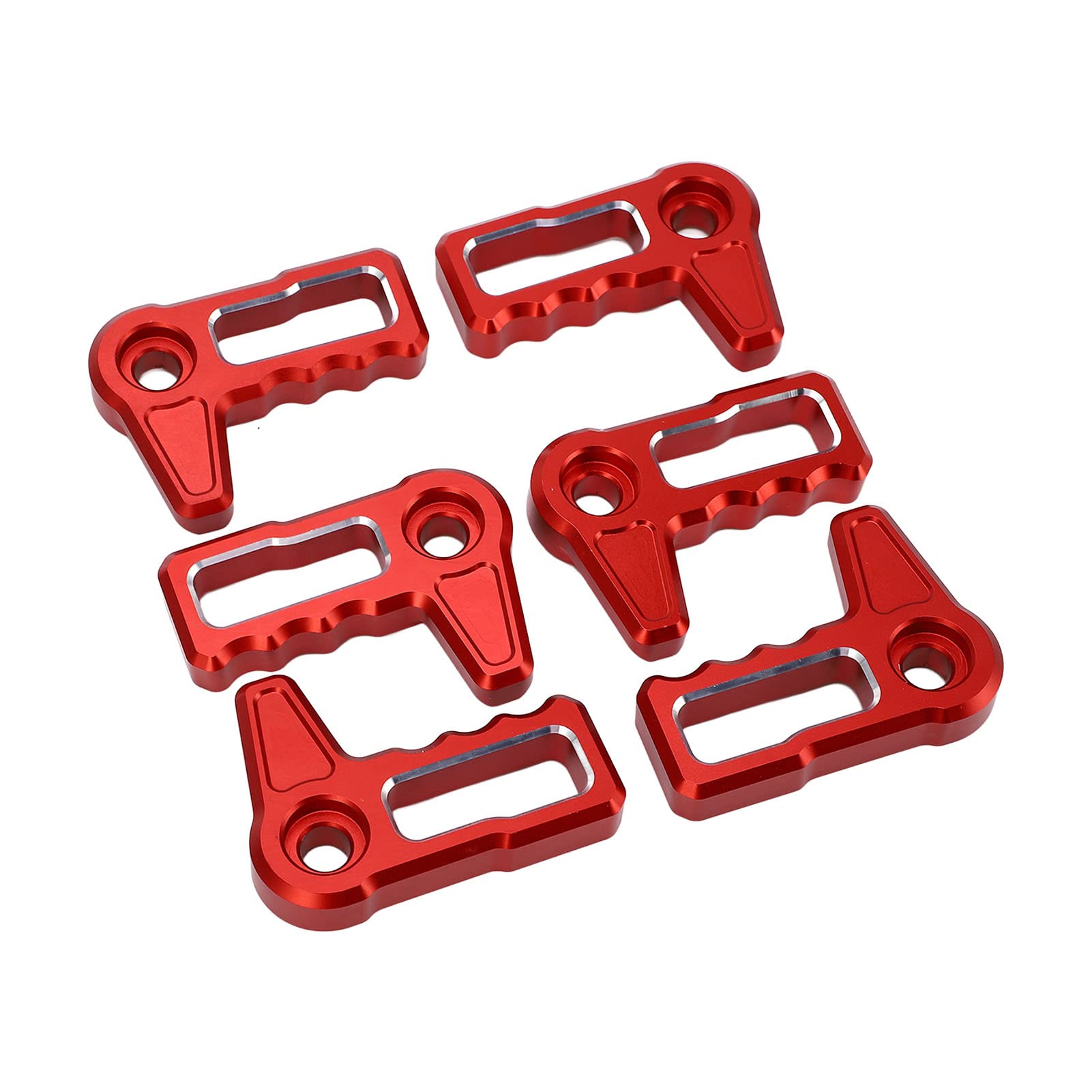 Aramox Schaltergriff Zum Entfernen des Hardtop-Dachs, 6-teiliger Schaltergriff Zum Entfernen des Hardtop-Dachs, Ersatz für Wrangler JL JLU Gladiator JT 4xe (Rot)