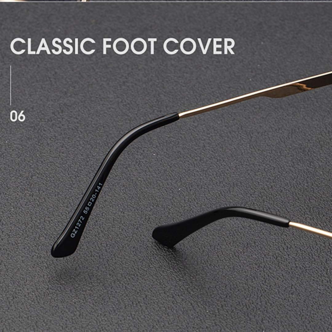 Gafas de sol extragrandes de una pieza, estilo punk vintage de lujo sin montura para hombre.