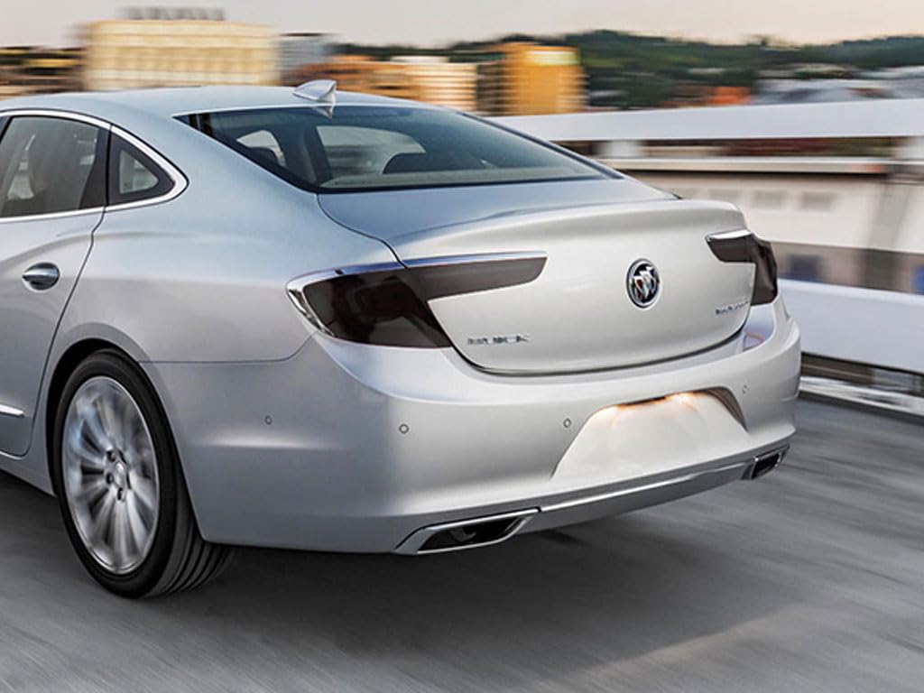 Rvinyl Tail Light Tint Covers Compatible with Buick Lacrosse 2017-2019 - Blackout Smoke