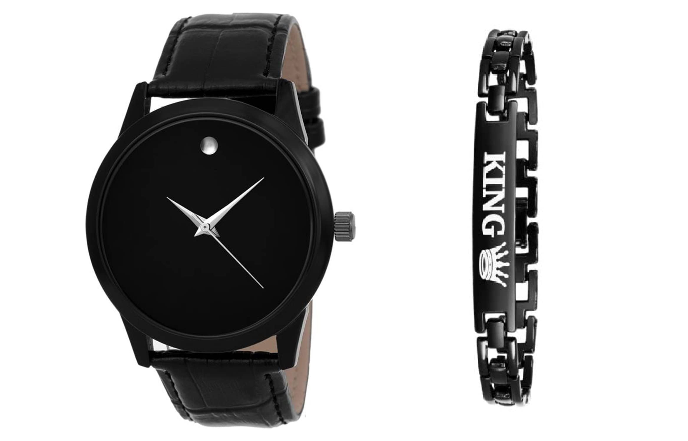 CORXIL Mens Stylish Analog MAVADO Watch & King Bracelet Combo (B09ZNPLF58) Amazon Price History, Amazon Price Tracker