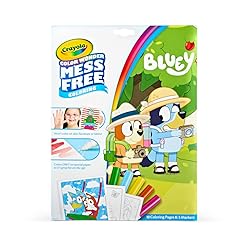 Crayola Bluey Color Wonder Coloring Set, 18 Bluey Coloring Pages, Toddler Stocking Stuffer, Holiday & Christmas Gifts for Kids, Mess Free Coloring for Toddlers, Toys & Games