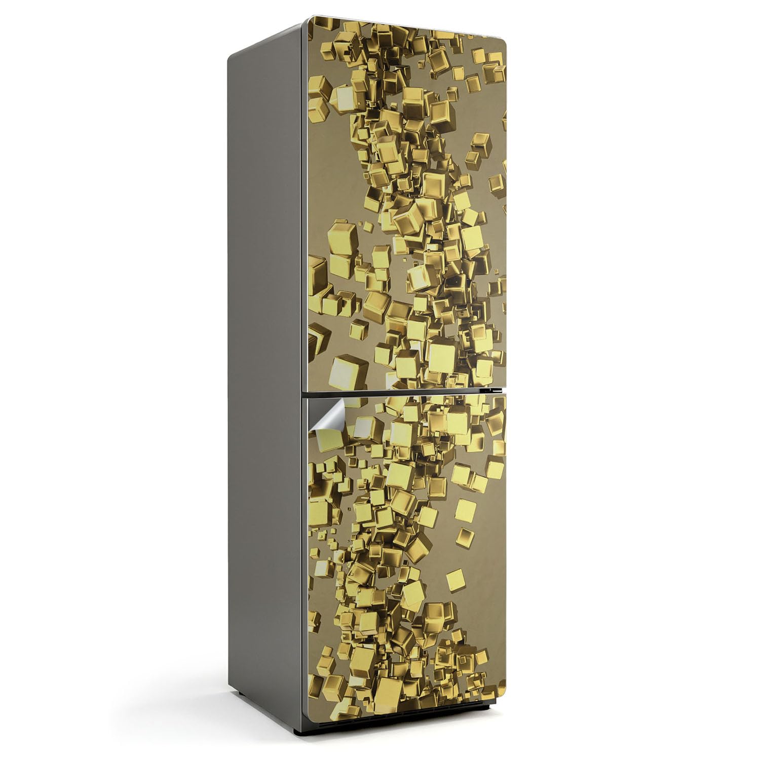 Autocollant porte réfrigérateur 60x190 cm décoration sticker cuisine décalcomanie