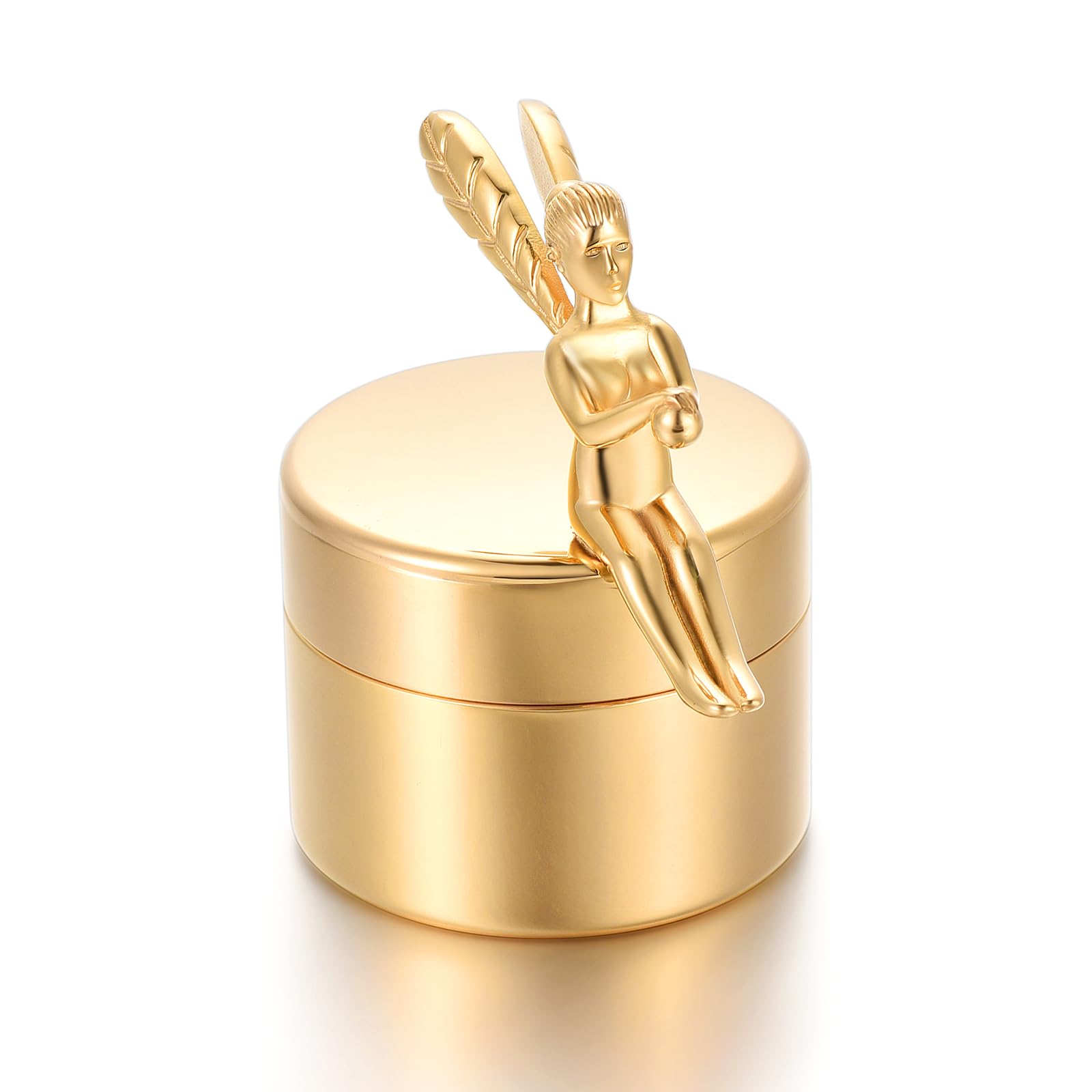 Minicremation Kleine Urne für menschliche Asche, schöne Mini-Sharing Urnen mit exquisiten Box Kremation Lagerung Keepsake Memorial und Asche für geliebte Menschen (G010-Gold)