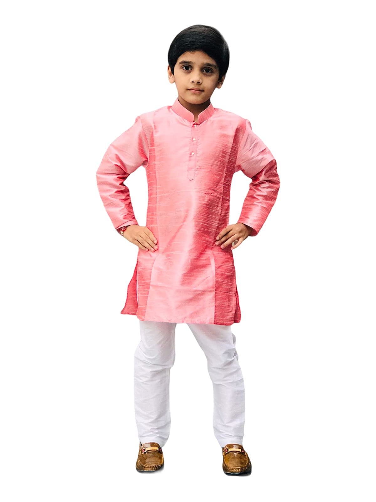 Pohar Creation Boy's Polyester Kurta Pyjama