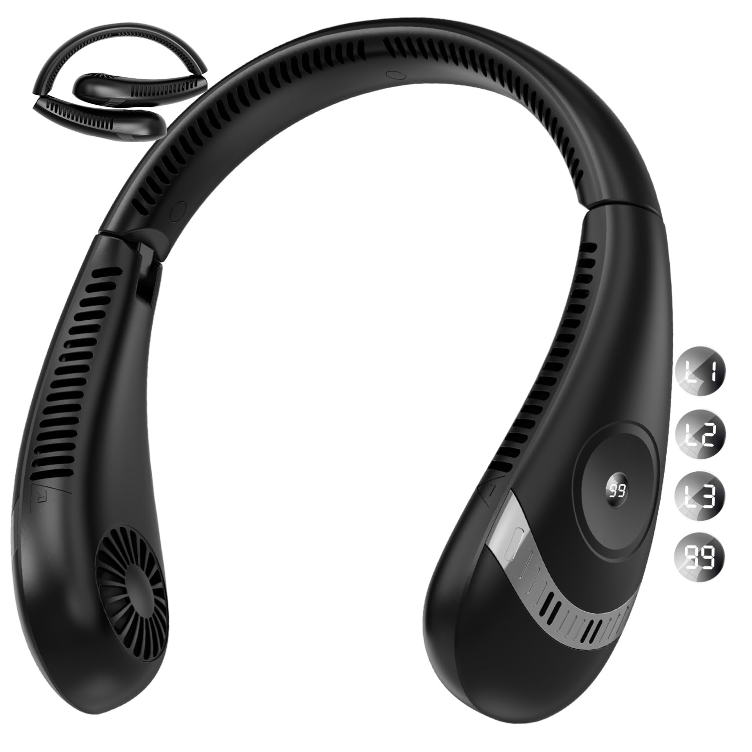 ⭐️新品未使用品⭐️ネッククーラー ネックファン ブラック Amazon.co.jp: ネッククーラー【2026年夏新モデル ネックファン
