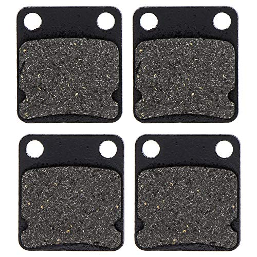 NICHE Brake Pad Set for Yamaha Grizzly 450 400 350 Banshee Big Bear Warrior Wolverine Kodiak Front Semi-Metallic 2 Pack