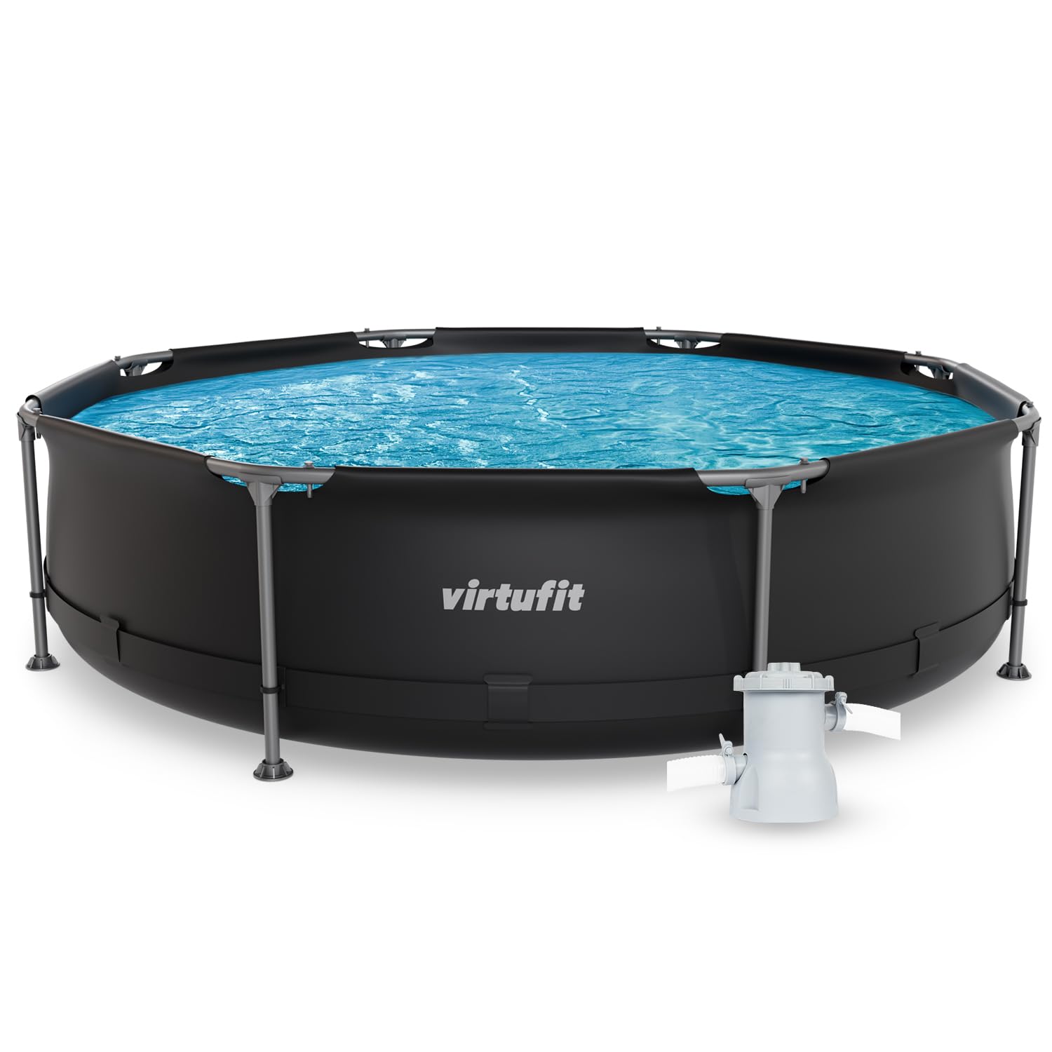 VirtuFit Rundpool Ø305 cm inkl. Filterpumpe Gartenpool