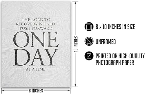 Miniatura 3 de Govivo Sobrio - Regalos de recuperación para hombres y mujeres - Arte de pared sobriedad - Decoración de habitación de aliento de recuperación de