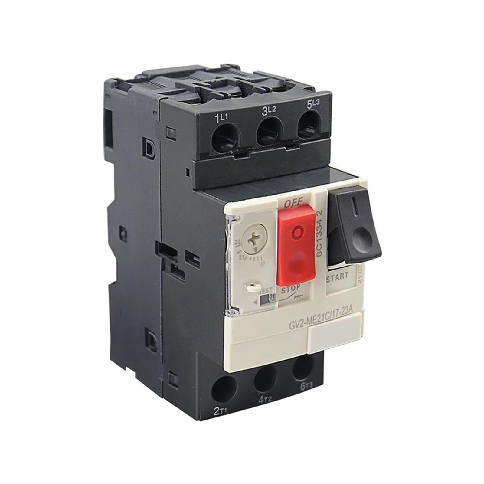 Disjoncteur de Protection moteur GV2-ME 3P, Type magnétique thermique, disjoncteur MPCB, bouton poussoir, 1 pièces(ME06C 1-1.6A)