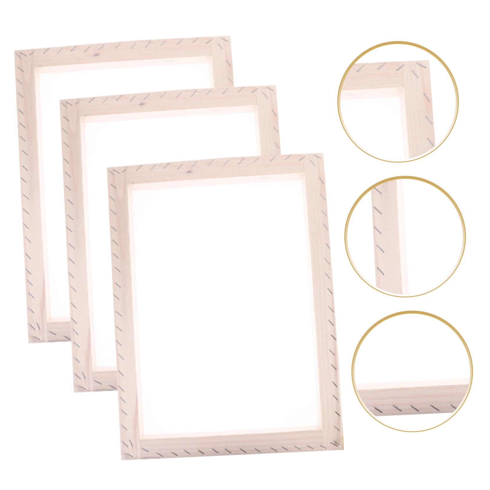 jojofuny Telaio Serigrafia in Legno Kit Strumenti Stampa DIY