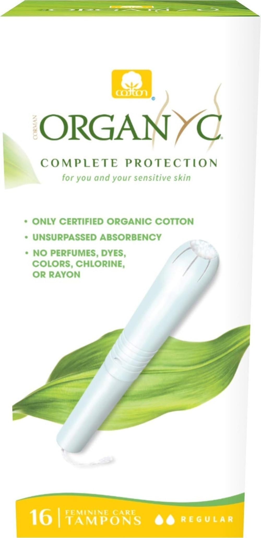ORGANYC Regular Applicator Tampons