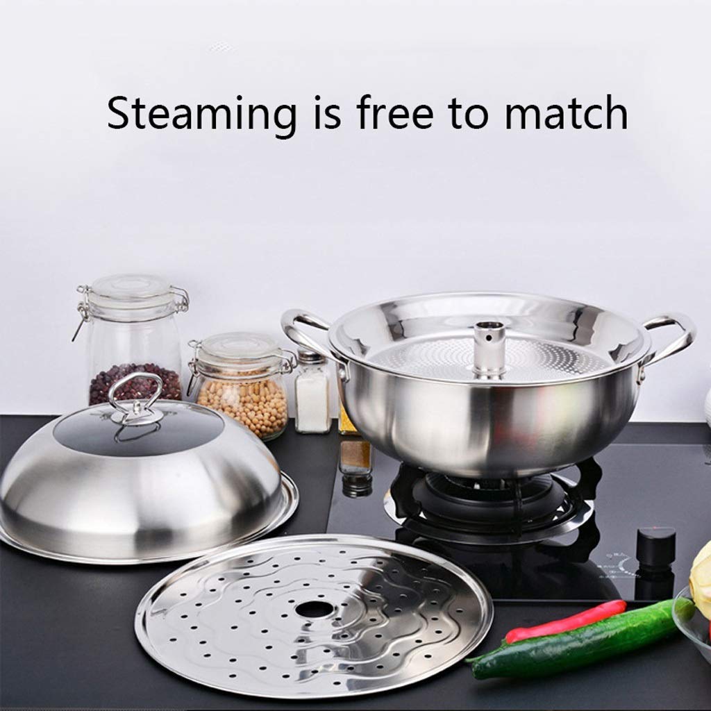 Premium Heavy Duty Steamer Steamer Pentola a Vapore in Acciaio Inossidabile 304 Pentole a Vapore per Uso Domestico Multifunzionale