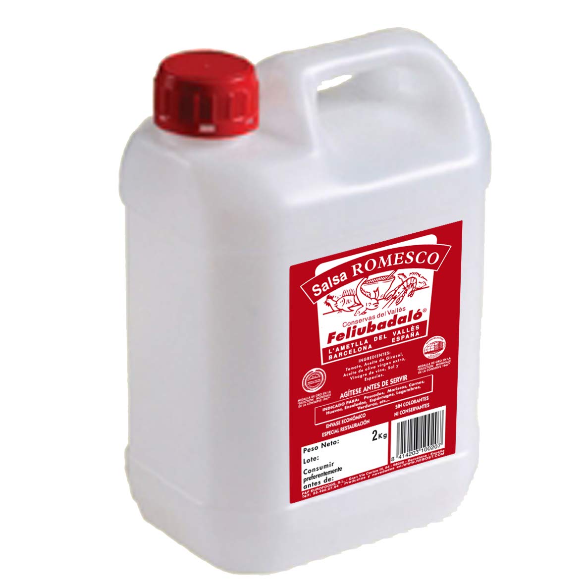 Feliubadaló - Salsa Romesco Liquido 2L - Pack x3