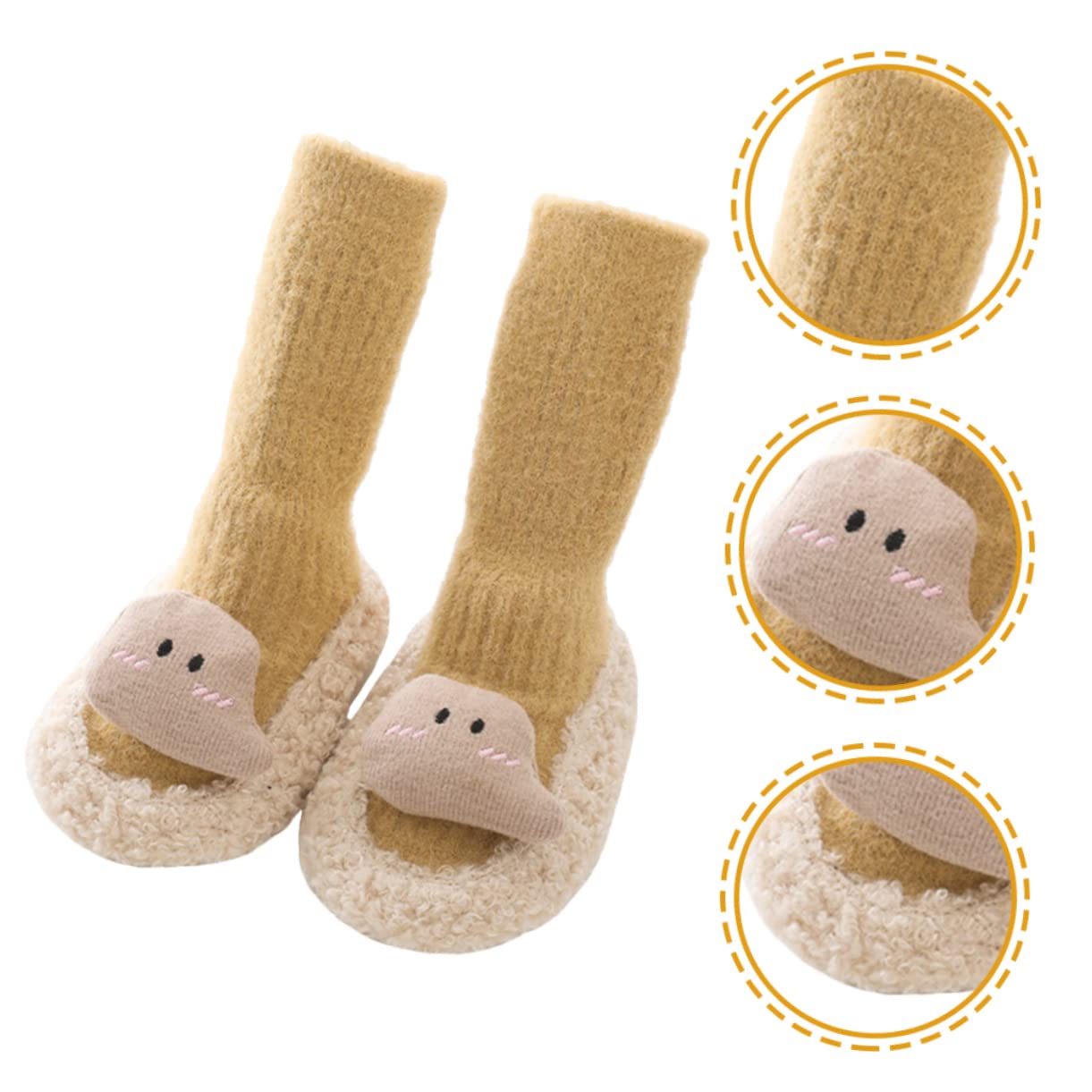 GALPADA 5paare Rutschfeste Socken Mit Cartoon-motiven -socken Für Kleinkinder Für Drinnen Als Babyparty