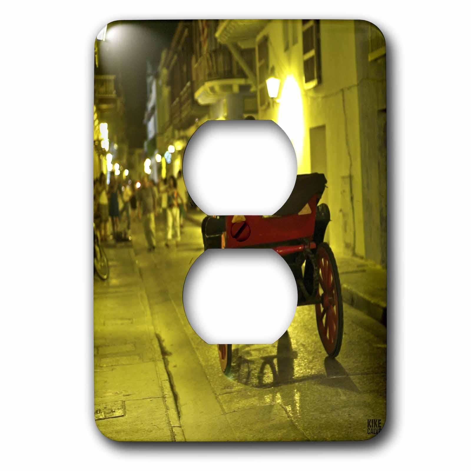 Sublimer un mur terne avec la plaque double 3dRose lsp_9976_6 design calèche ancienne