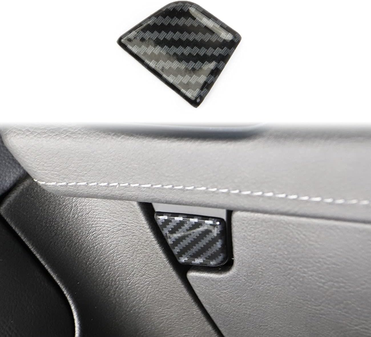 Carbon fiber glove box handle switch cover trim for Chevrolet Corvette C7 2014-2019