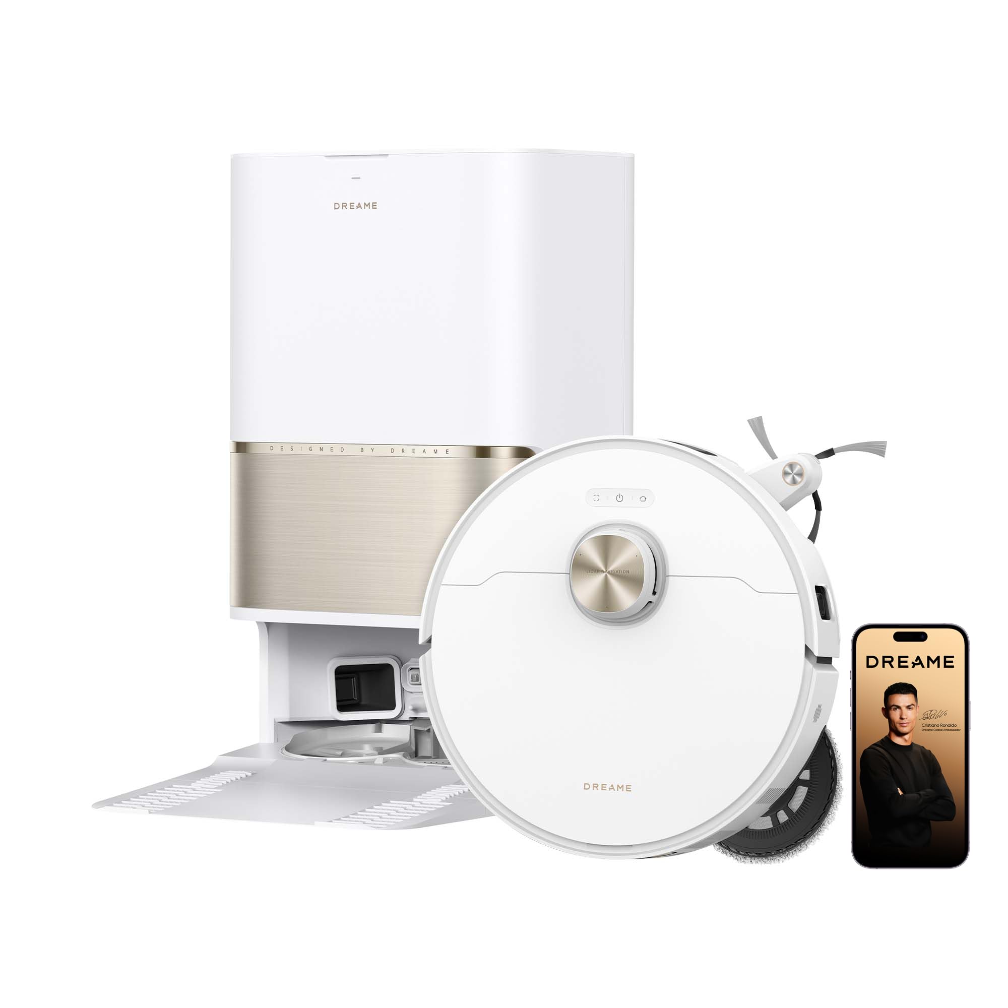 DREAME L50s Pro Ultra Robot Vacuum & Mop, 30000Pa Suction, 100°C Self-Cleaning Mop, Auto Empty & Dry, Anti-Tangle Dual Brush, Smart Mapping, Carpet & Pet Hair Cleaning