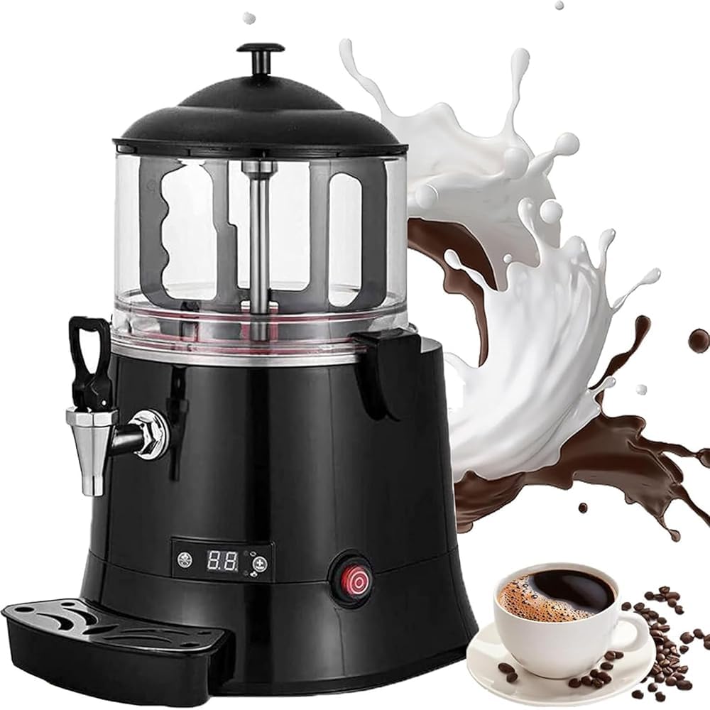 Distributeur De Chocolat Chaud avec Écran LED Et Thermostat Réglable pour Boissons,10l