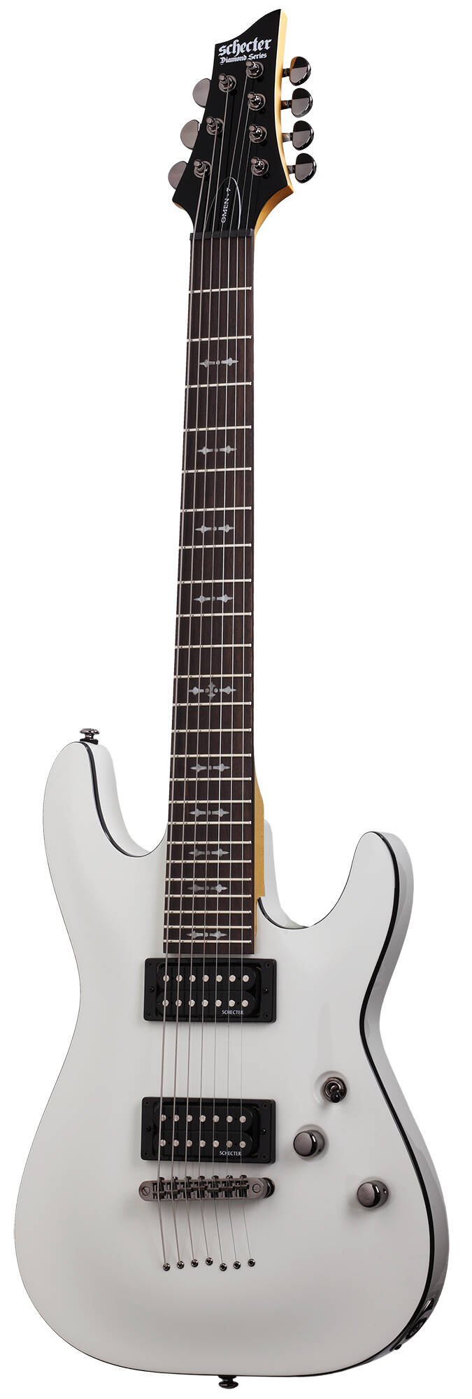 OMEN-7 7-String Electric Guitar, Vintage White