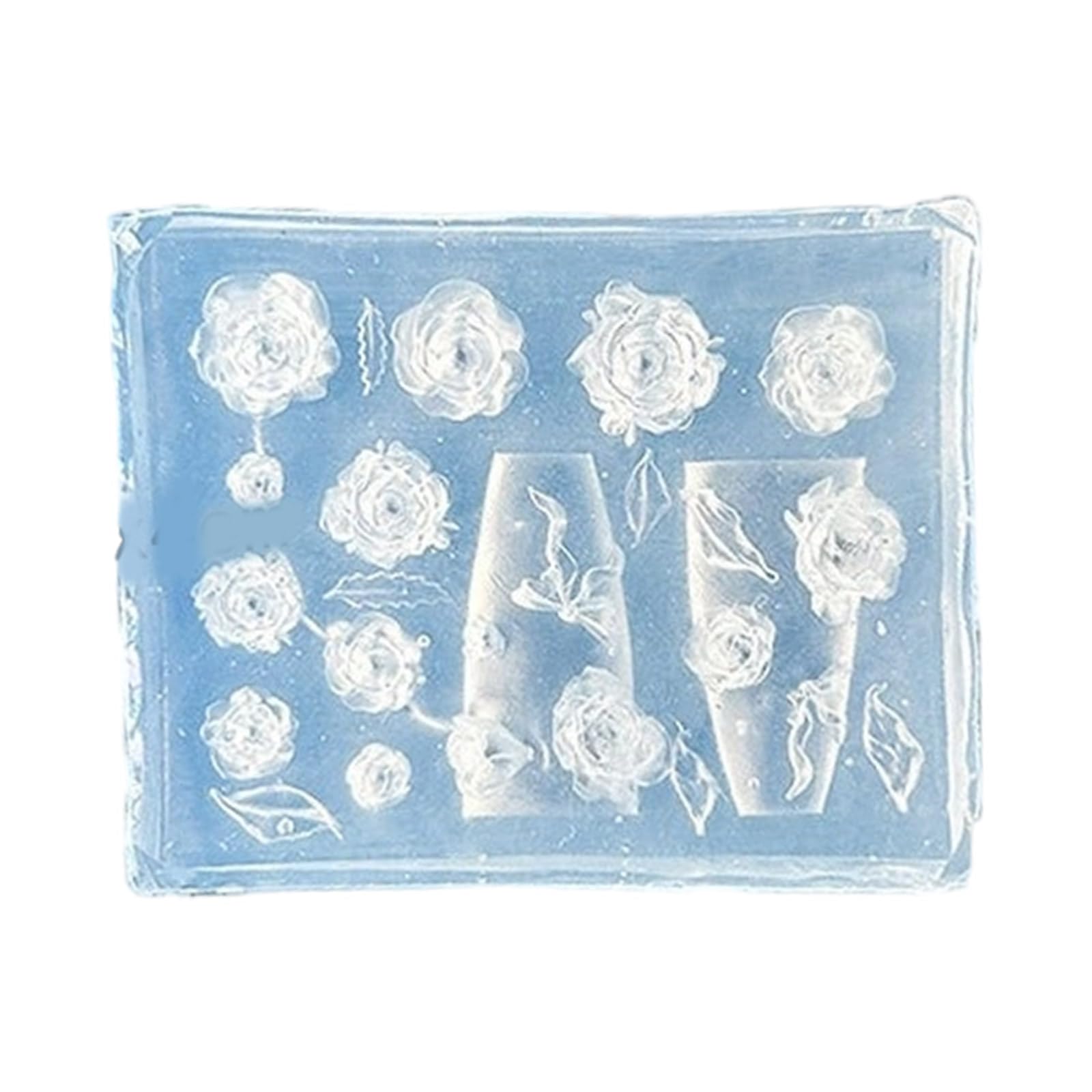 CAZSTYK Silicone Nails Molds Nails Sculpting Molds Delicate Decors Silicone Tools Carving for Art Mold