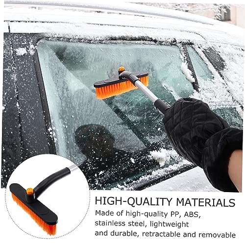 Outanaya Snow Shovel Car Window Scraper Windshield Snow Scraper Auto Windshield Snowbrush Snow Removal Shovels Car Snow Scraper Car Ice Scarper Ladlebroom Gloves Foam Detachable