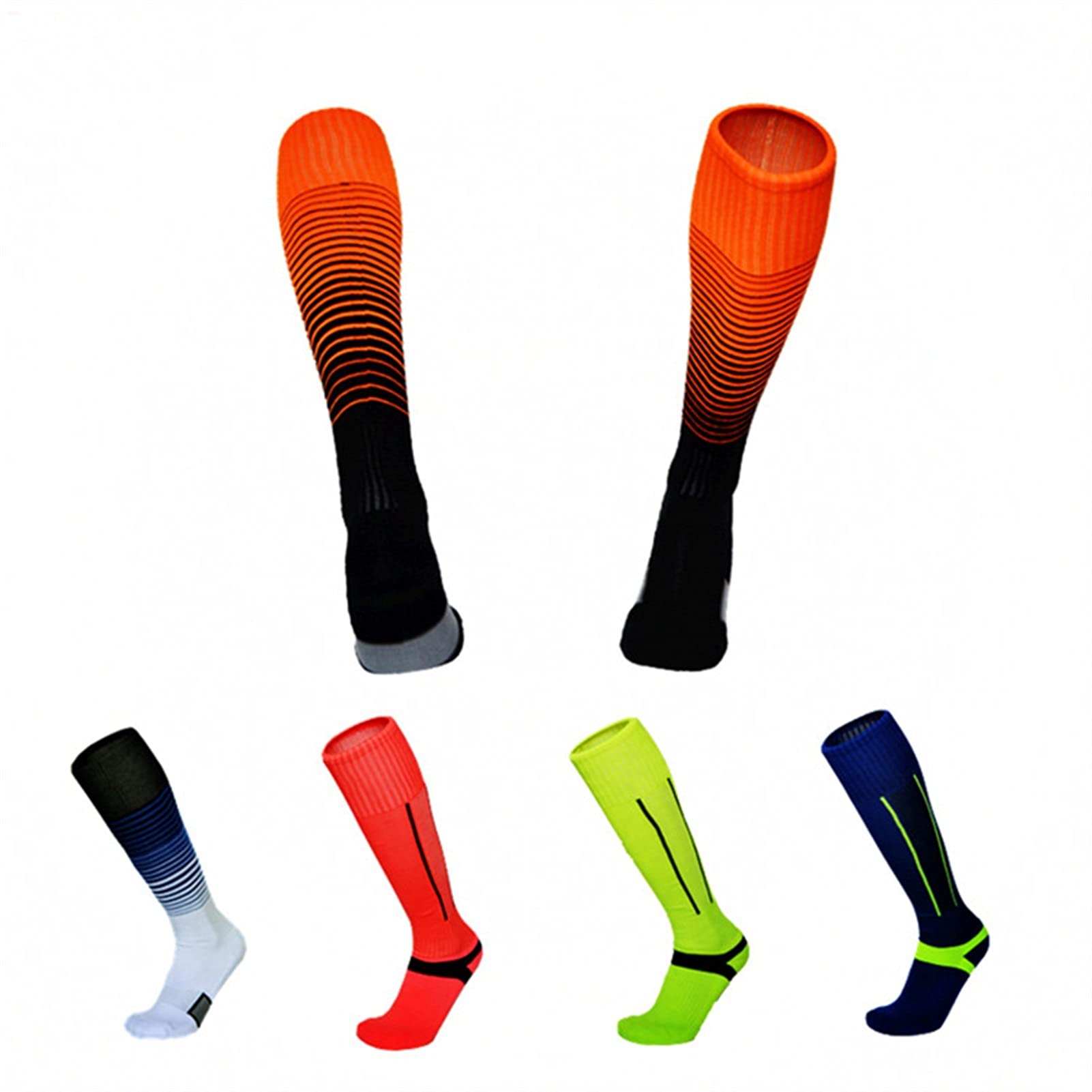 Sporting Men Football Soccer Calzini Addensare Asciugamani in cotone pettinati Calzini al ginocchio Tube Ginocchio Calze durevoli Calzini da ciclismo Calzini da ciclismo Calzini da basket da calcio